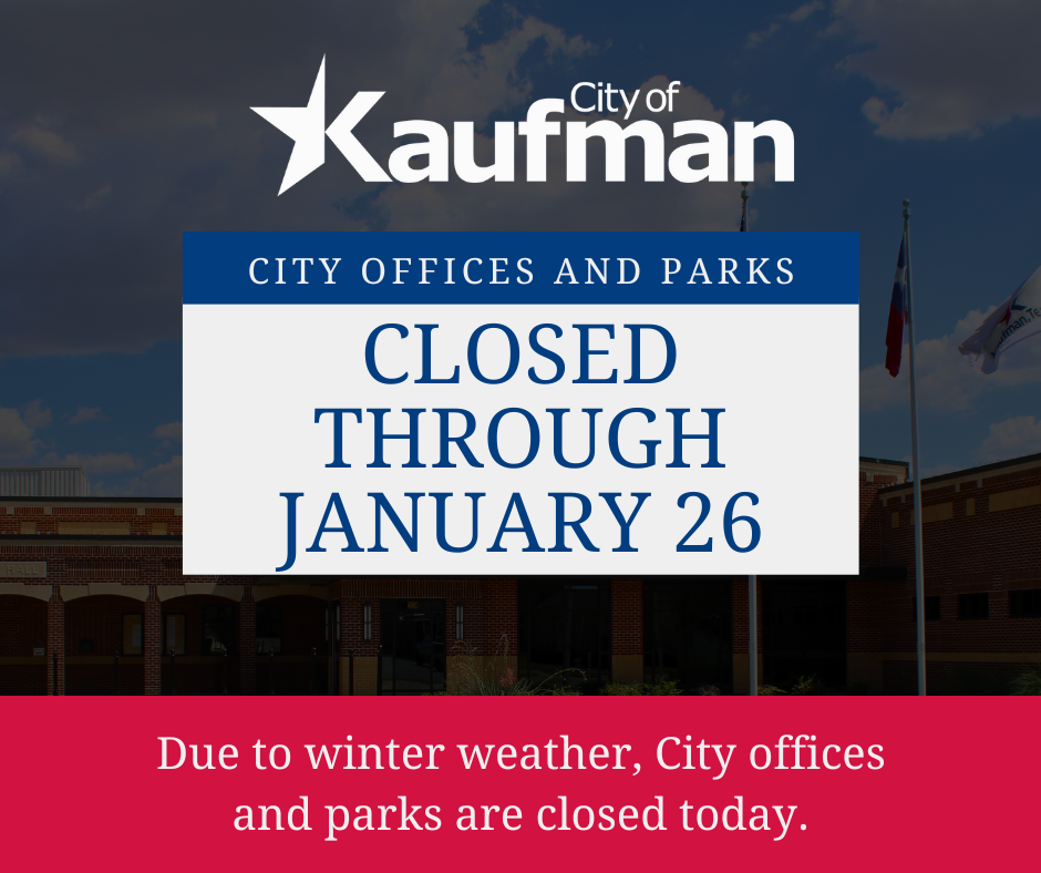 City offices and parks closed